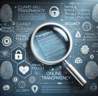TRANSPARENCIA EN TERMINOS Y CONDICIONES DE SITIO WEB