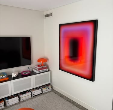 An artwork hung at precisely the right height can make all the difference