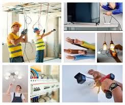a collage of pictures of a man in a construction helmet