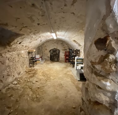 vieillissement optimal dans une cave à vin en calcaire