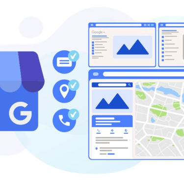 a google - search engine with a map of the location of a local business