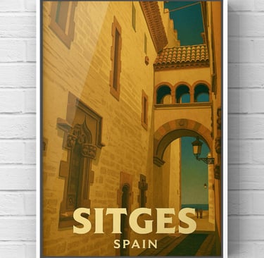 Vintage Sitges Poster