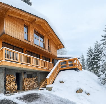 Chalet L’Écureuil – Sauna, cheminée & vue montagne hébergement - Notre-Dame-de-Bellecombe, France