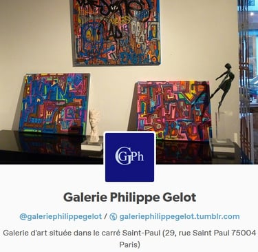Galerie de Philippe GELOT. Le Marais Paris