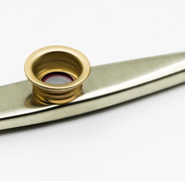 A gold kazoo