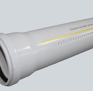 Skolan soundproof drainage pipes installation in modern building 