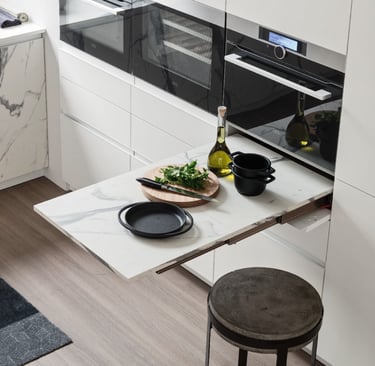 Smart Storage Foldable Table by Atim in modern kitchen