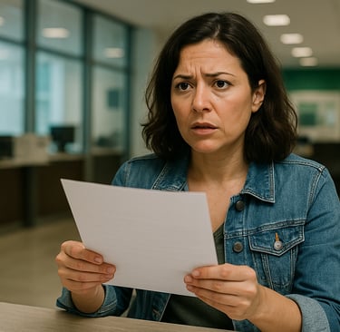 Bloqueio de conta com saldo