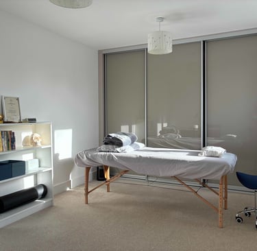 Craniosacral Therapy, therapy room in Bristol