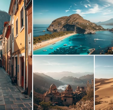 Collage of different images