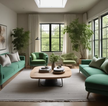 Bright living room with modern inventory