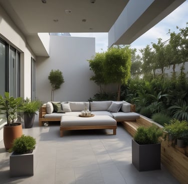 a couch with pillows and pillows