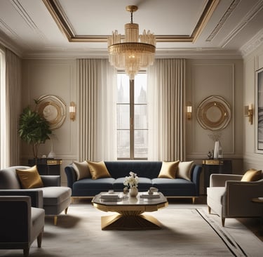 A row of colorful glasses sits on a shelf.