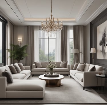 Bright living room with modern inventory