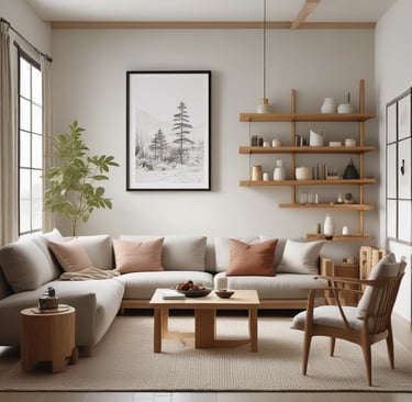 A woman sitting on the floor in front of a book shelf