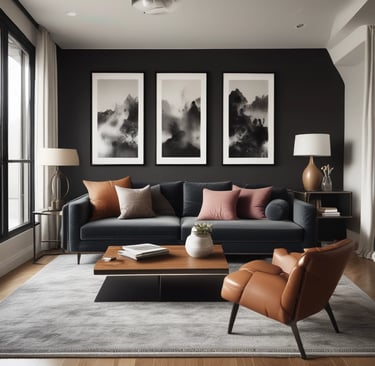 Bright living room with modern inventory