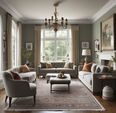 Bright living room with modern inventory