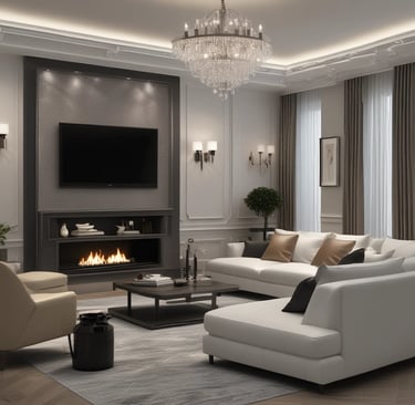 a kitchen with a bar and chairs