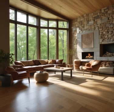 Bright living room with modern inventory