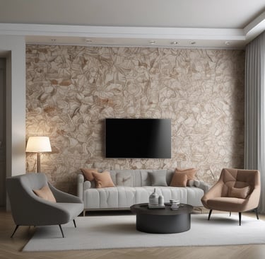 An old building with blue windows and shutters