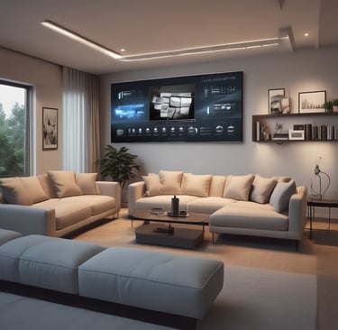 Bright living room with modern inventory