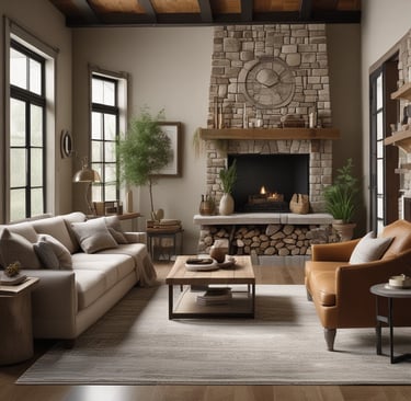 An orange and white cat standing on a rocky ground