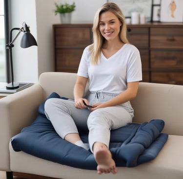 woman wearing black crew-neck shirt