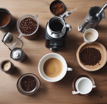a pitcher of liquid sitting on top of a table