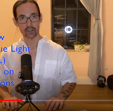 Click here to watch on youtube: how Pulsing Blue Light works on infections & microbes