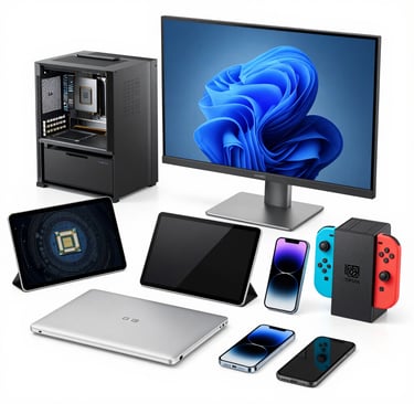 Photo of modern equipment neatly arranged in a well-lit rental showroom.