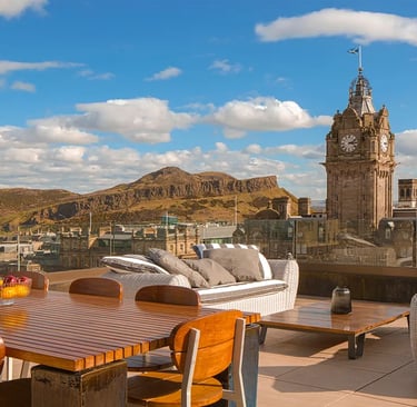cheval the edinburgh grand, view from the roof top