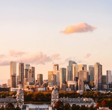 London city above view