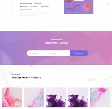 simple agency Website design by onlion