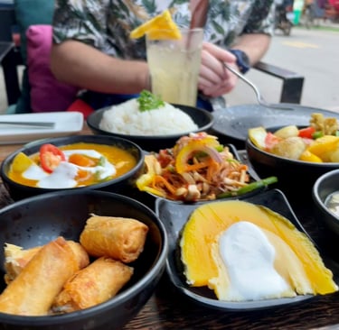 lokalna kuchnia w restauracji w Siem Reap