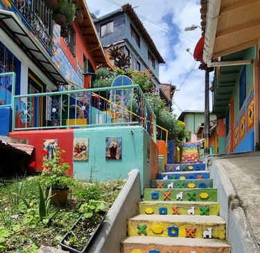 Escaliers colorés Guatapé