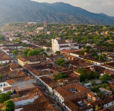 Vue aérienne Santa Fé de Antioquia