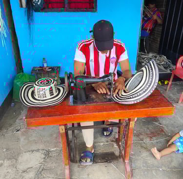 Fabrication sombrero Vueltiao Tuchin