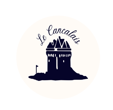 Logo de notre Bar brasserie vue mer à saint-malo "le Cancalais " représentation de la Tour Solidor