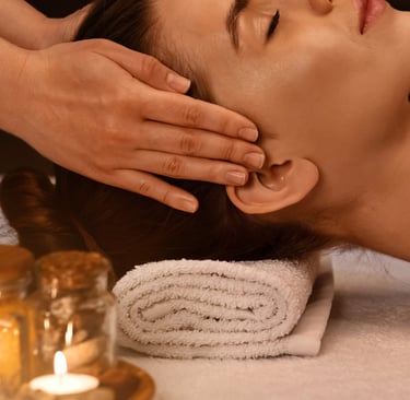 Traditional Abhyangam therapy full body oil massage at Peace and Pamper Spa in Perumbakkam for deep 