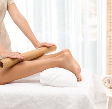 Bamboo massage spa in Perumbakkam for deep relaxation at Peace and Pamper Spa