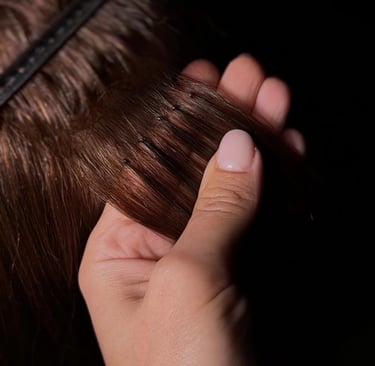 Przedłużanie włosów metodą keratynową. ISS Studio - Lusówko, Poznań okolicy