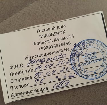 Residential Registration Uzbekistan