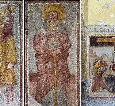 3 fresques de l'église Saint-Marcellin, Névache