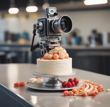 A close up of a movie clapper