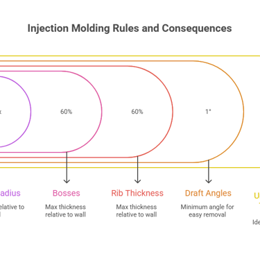 injection molding rules and consequences