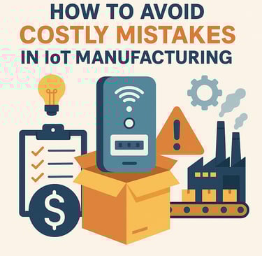 avoid costly mistakes in IoT manufacturing