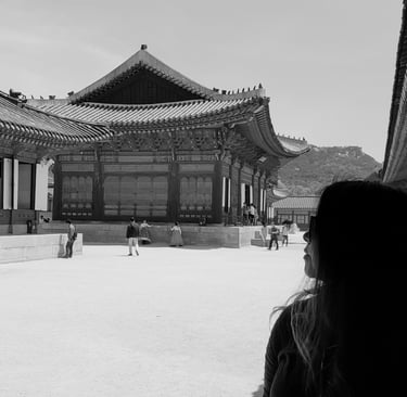 A picture of me in Seoul, South Korea at Gyeongbokgung Palace.