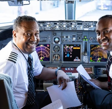 Piloto de avión mayor