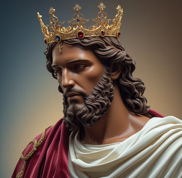Jesus Christ, our Salvation, wearing a crown