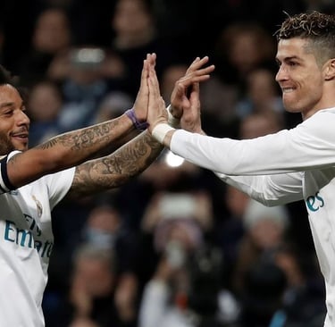 two men are giving each other a high five